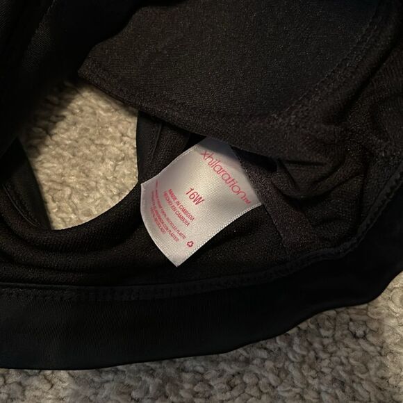 Black bikini xhilaration 16w top great and bottoms merona L - Picture 3 of 5